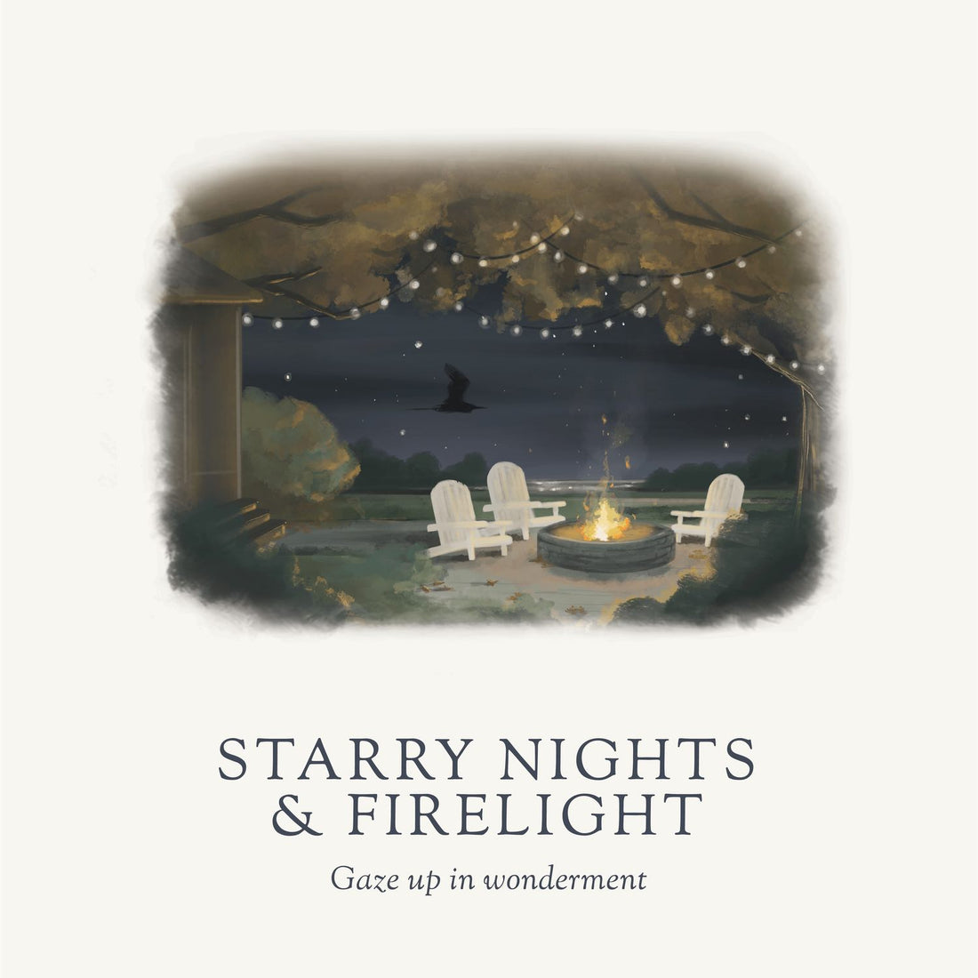 Starry Nights and Firelight Candle