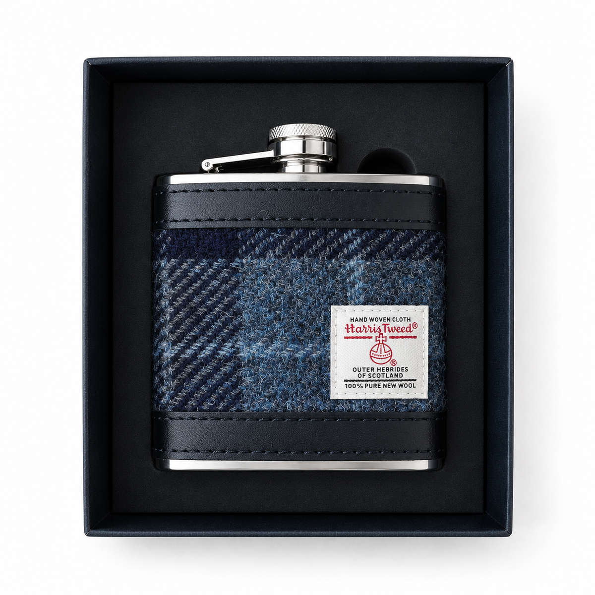 Harris Tweed Hip Flask