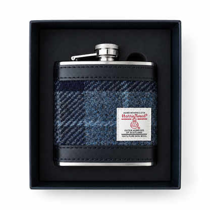 Harris Tweed Hip Flask