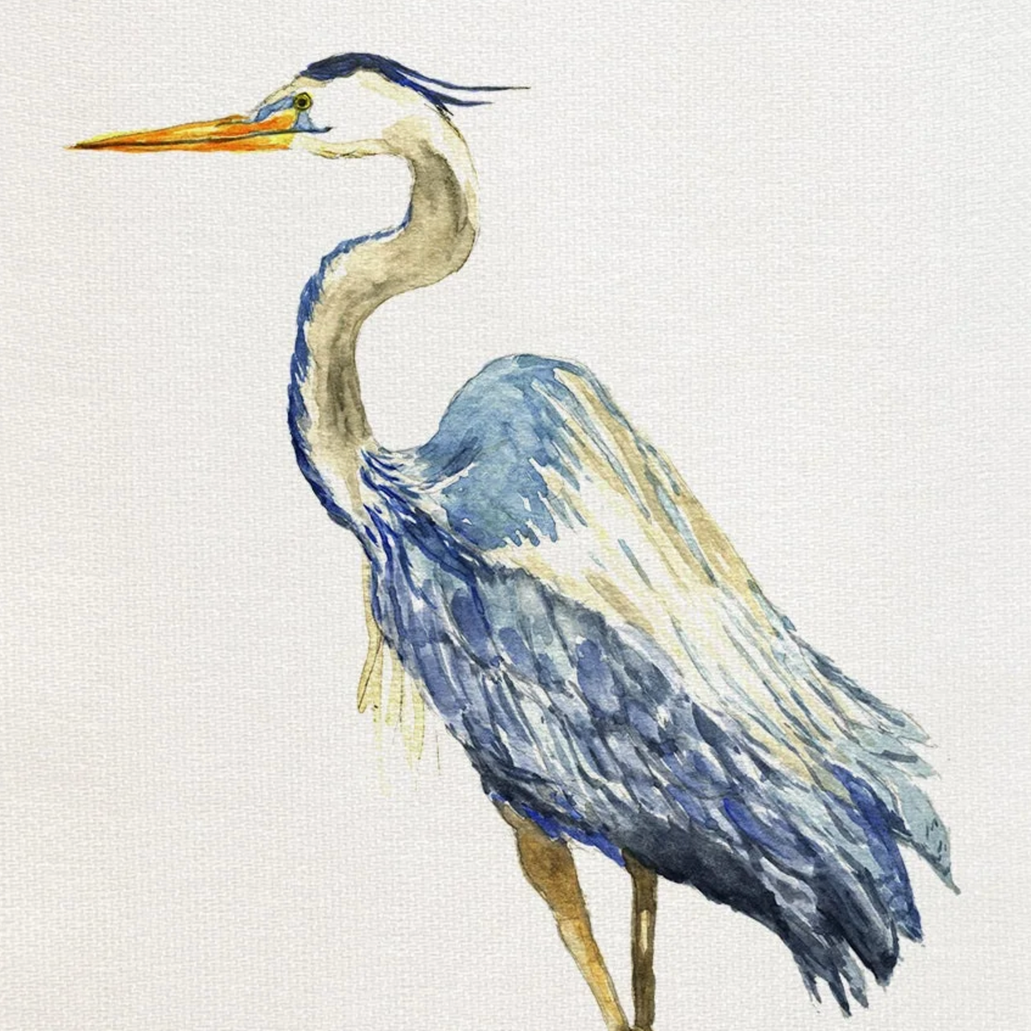 heron tea towel, coastal tea towel, Chesapeake Bay decor, Eastern Shore decor, coastal kitchen decor, Great Blue Heron gift, nautical kitchen, Eastern Shore gift, cotton tea towel, coastal hostess gift