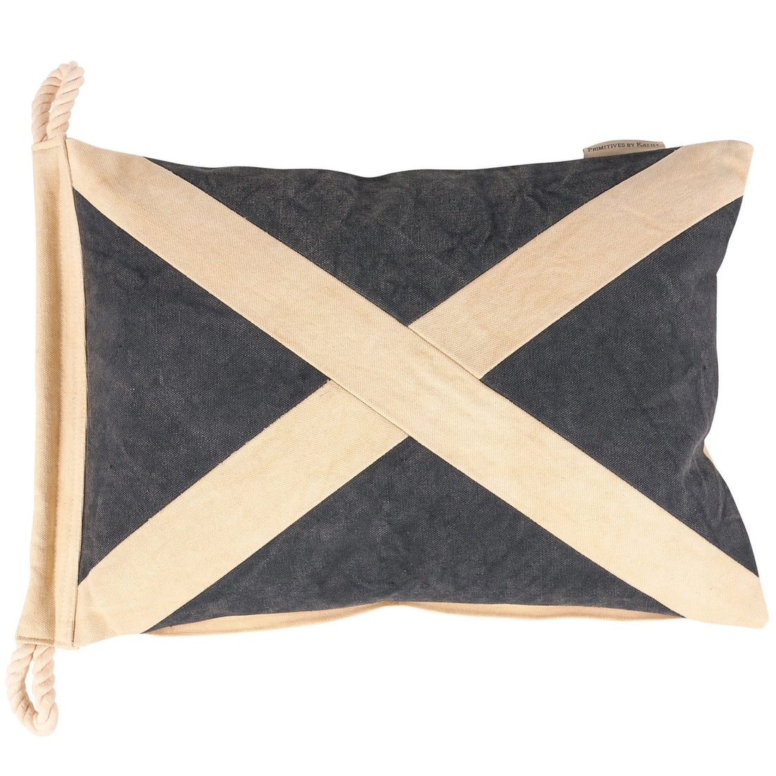 Pillow with cross or At Rest marine flag