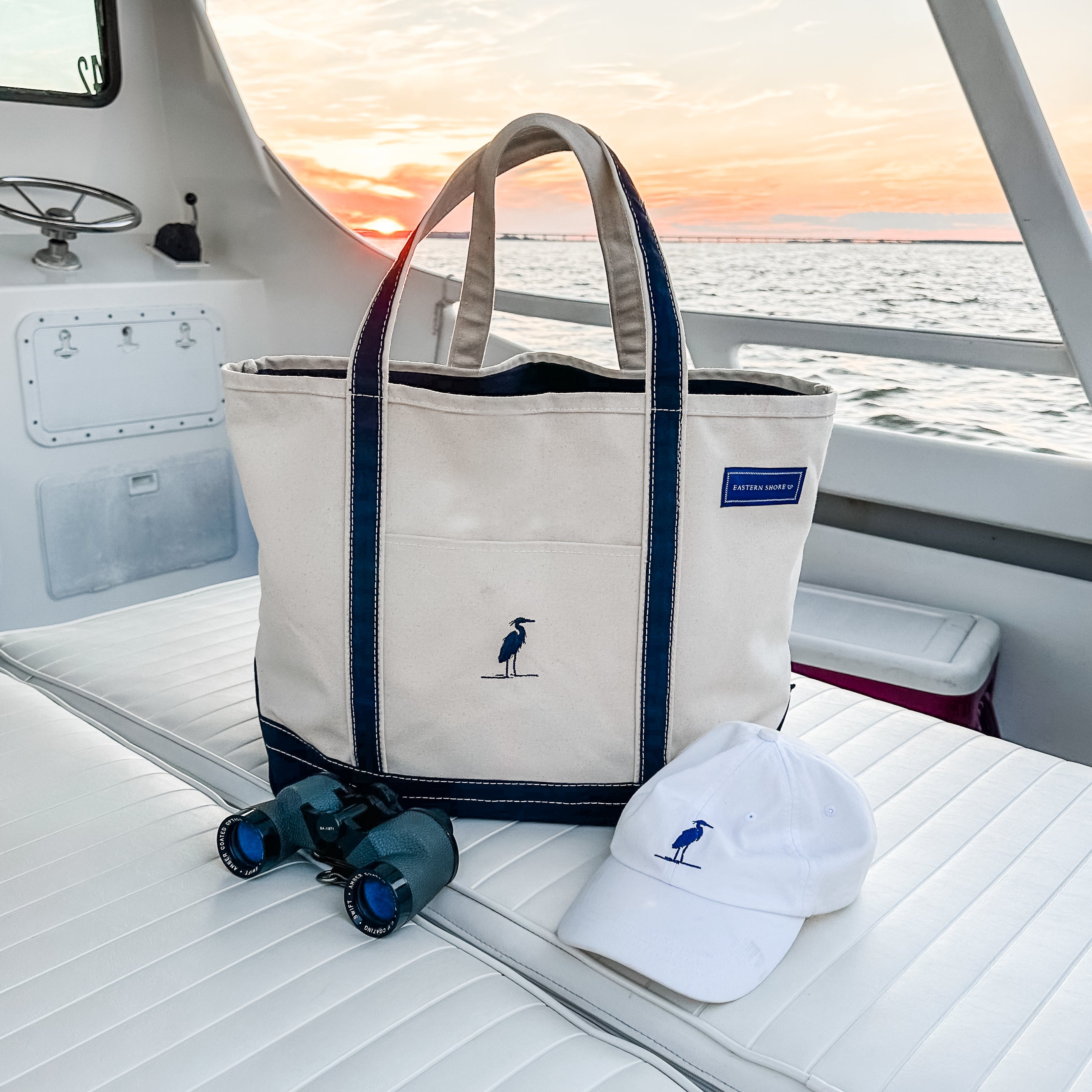 Large Classic Tote Bag from Our Heron Collection